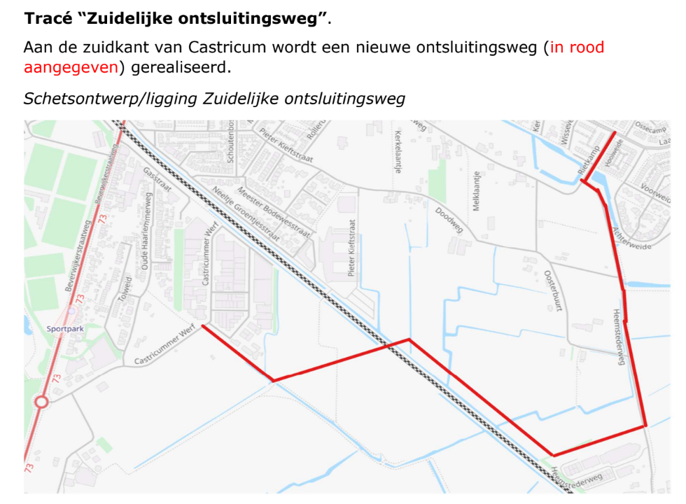 Nieuws uit Castricum: nieuwe weg moet Beverwijkerstraatweg ontlasten