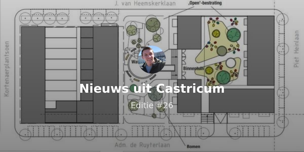 Nieuws uit Castricum: Een plan voor het Kooiplein, de Kadernota uitgelegd en de BUCH moet veranderen