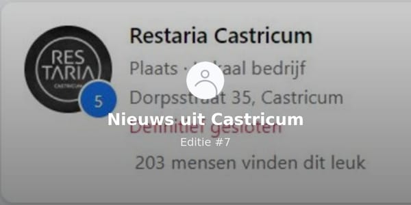 Nieuws uit Castricum: Restaria dicht en nieuwbouw in aantocht